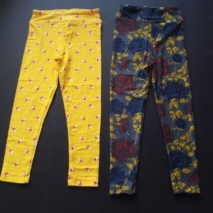 Pair of LulaRoe leggings (girls S-M)